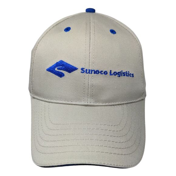 Sunoco Logistics Men's Slideback Hat Tan Size OSFA Embroidered Logo 100% Cotton - Picture 1 of 7